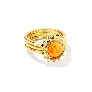 Kendra Scott Gold Sienna 3 Piece Ring